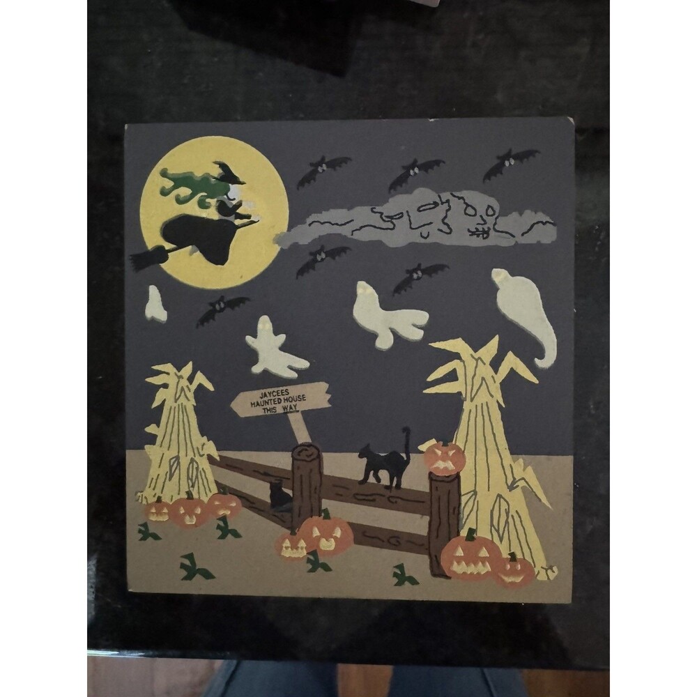 The Cat's Meow “Boo To You” Limited Edition Signed Shelf Sitter 1996 Halloween